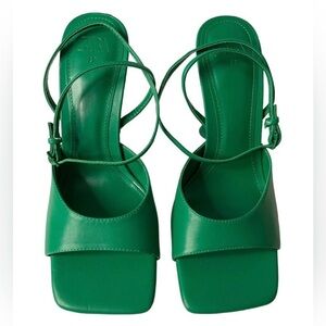 Zara Emerald Green Sandal Heel